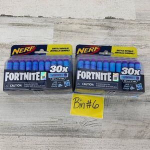 Nerf Fortnite 30x Bullets 2 Packs NEW Special Edition